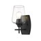 Z-Lite Joliet 1 Light Wall Sconce, Matte Black & Clear 473-1S-MB - alternate 5